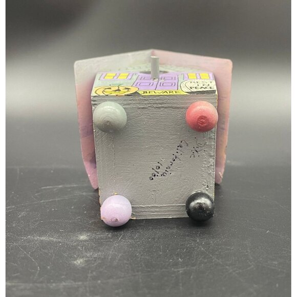 Vintage Halloween Decor Ornament Bird House Artisan Made Signed Dixie California - Picture 6 of 9